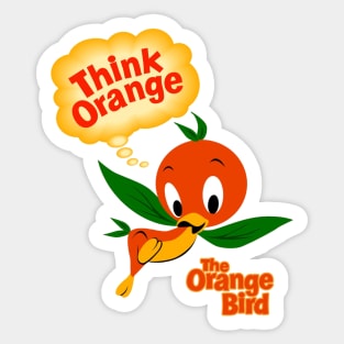 Orange Bird Sticker